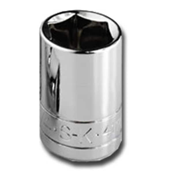 Sk Hand Tool 40428 0.38 in. Drive- 6-Point Deep Fractional Socket - 0.8 8 in. - SKT-40428