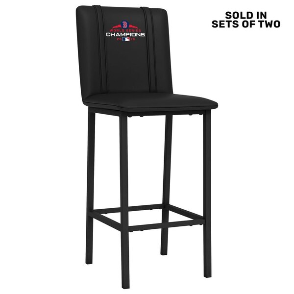 Dreamseat Bar Stool 500 with Boston Red Sox 2018 Champions Logo, 2PK - XZ500BSDBLK-PSMLB20034A