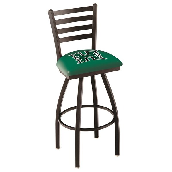 Holland Bar Stool Co 30" Blk Wrinkle Hawaii Swivel Bar Stool, Ladder Back - L01430HAWAII
