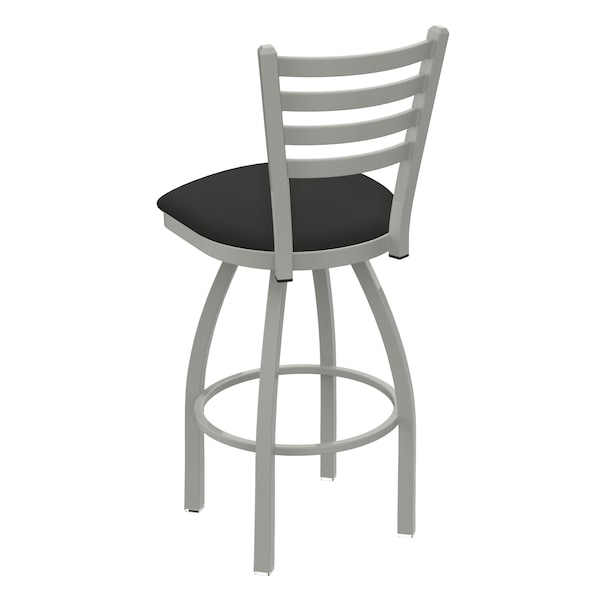 Holland Bar Stool Co 30" Swivel Bar Stool, Nickel Finish, Canter Iron Seat - 41030AN008