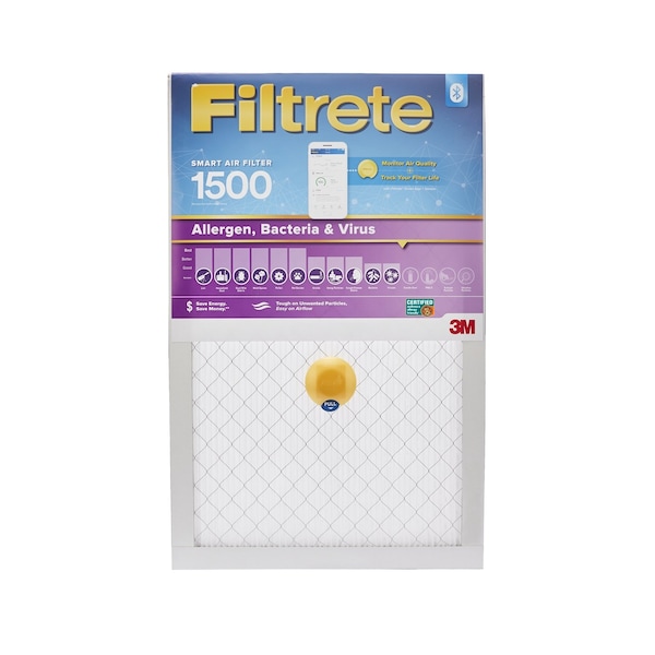 Filtrete Filtrete 16 in. W X 25 in. H X 1 in. D Polypropylene 12 MERV Smart Air Filter 1 pk - S-2001-4