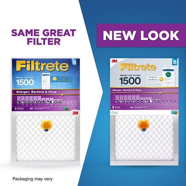 Filtrete Filtrete 16 in. W X 25 in. H X 1 in. D Polypropylene 12 MERV Smart Air Filter 1 pk - S-2001-4