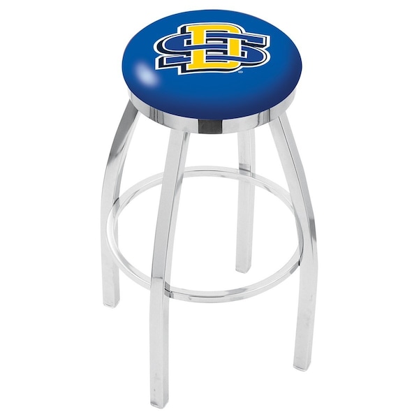 Holland Bar Stool Co 30" Chrome South Dakota State Swivel Bar Stool, Accent Ring - L8C2C30SDAKST