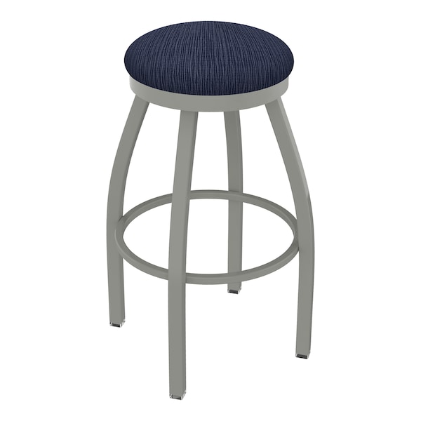 Holland Bar Stool Co 30" Swivel Bar Stool, Nickel Finish, Graph Anchor Seat - 80230AN014