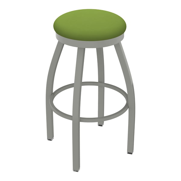 Holland Bar Stool Co 30" Swivel Bar Stool, Nickel Finish, Canter Kiwi Green Seat - 80230AN009