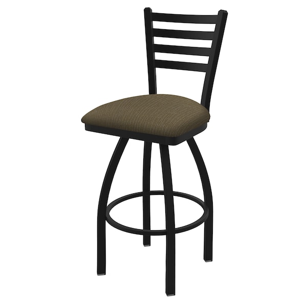 Holland Bar Stool Co 30" Swivel Bar Stool, Black Wrinkle, Graph Cork Seat - 41030BW017