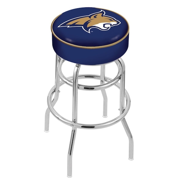 Holland Bar Stool Co 25" Montana State Cushion Seat, 2-Ring Chrome Swivel Bar Stool - L7C125MONTST