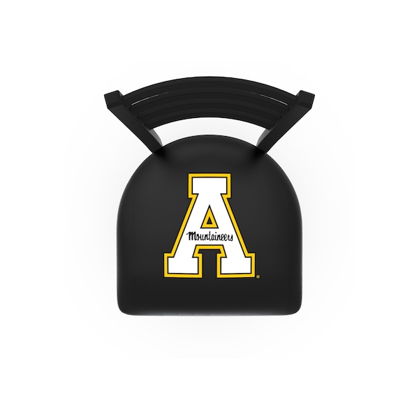 Holland Bar Stool Co 30" Blk Wrinkle Appalachian State Stationary Bar Stool, Ladder Back - L00430APPSTU