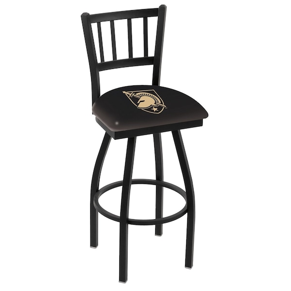 Holland Bar Stool Co 30" Blk Wrnkl US Military Academy ARMY Swivel Bar Stool, Jailhouse Back - L01830USMILA