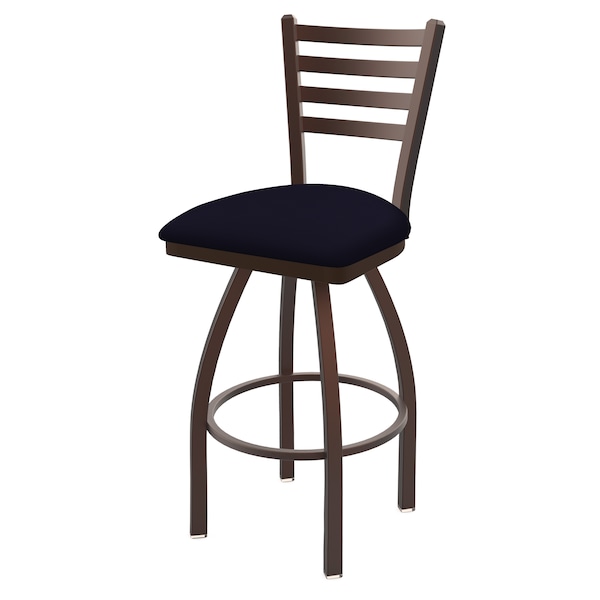 Holland Bar Stool Co 30" Swivel Bar Stool, Bronze Finish, Canter Twilight Seat - 41030BZ002