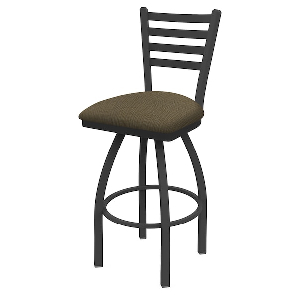 Holland Bar Stool Co 30" Swivel Bar Stool, Pewter Finish, Graph Cork Seat - 41030PW017