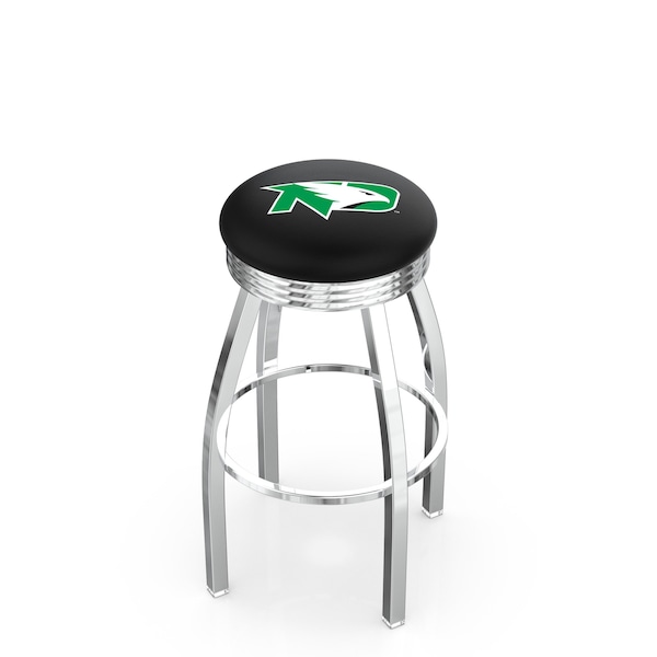 Holland Bar Stool Co 30" Chrome North Dakota Swivel Bar Stool, Accent Ring - L8C3C30NORDAK