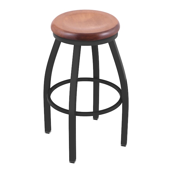Holland Bar Stool Co 30" Swivel Bar Stool, Pewter Finish, Med Maple Seat - 80230PWMEDMPL