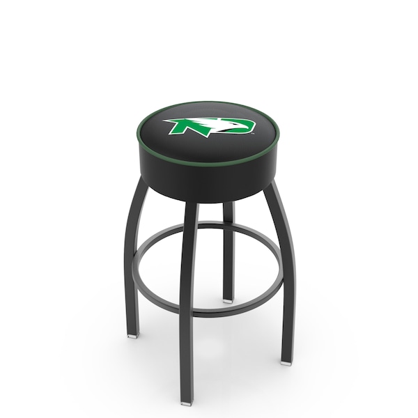 Holland Bar Stool Co 25" 4" North Dakota Cushion Seat, Blk Wrinkle Base Swivel Bar Stool - L8B125NORDAK