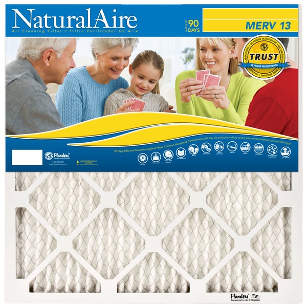 Naturalaire Standard Capacity Pleated Filter, 20"x25"x1", MERV 10 - 85156.012025