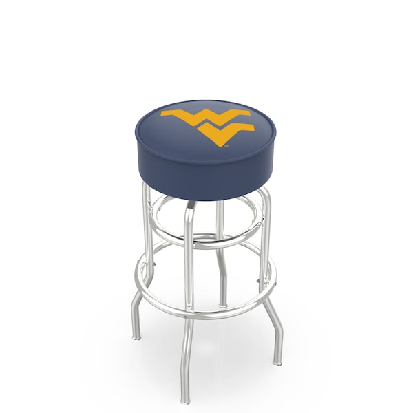 Holland Bar Stool Co 25" West Virginia Cushion Seat, 2-Ring Chrome Swivel Bar Stool - L7C125WESTVA