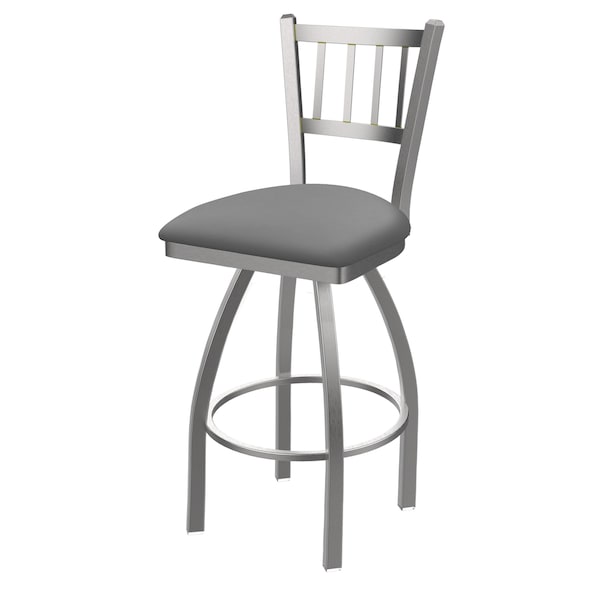 Holland Bar Stool Co OD810 Contessa Stainless Steel 36 Swivel Outdoor Bar Stool with Breeze Sidewalk Seat - OD81036SSOD006