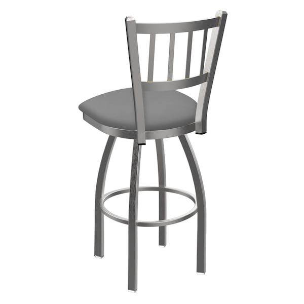 Holland Bar Stool Co OD810 Contessa Stainless Steel 36 Swivel Outdoor Bar Stool with Breeze Sidewalk Seat - OD81036SSOD006