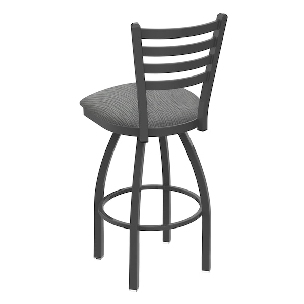 Holland Bar Stool Co 30" Swivel Bar Stool, Pewter Finish, Graph Seat - 41030PW020