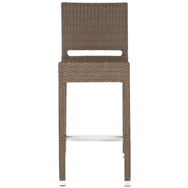 Safavieh Bethel Barstool- Brown - 43.5 x 21.3 x 17.3 in. - FOX5201B