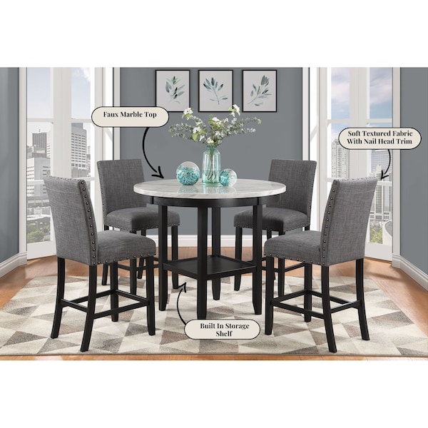 Global Furniture Usa Transitional Fabric D1622 2 Bar Stools - 4875