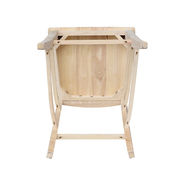 International Concepts Verona Bar Height Stool, 30" Seat Height, Unfinished - S-1703