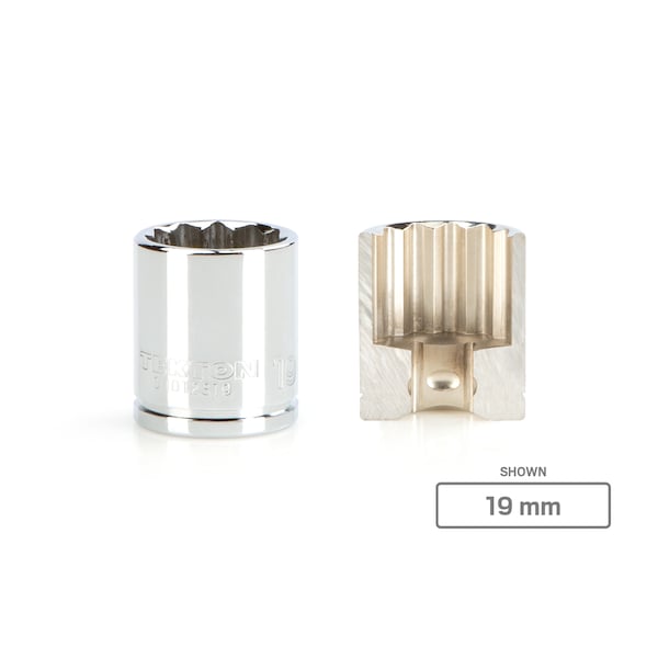 Tekton 3/8 Inch Drive x 17 mm 12-Point Socket - SHD12317