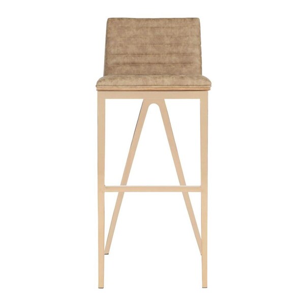 Safavieh 39 x 16.5 x 18 in. Mckay Bar Stool, Brown - FOX3016B