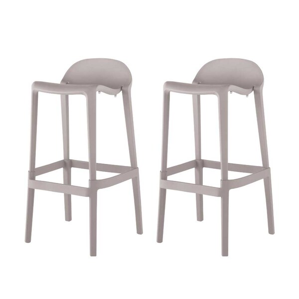 Lagoon Indoor and Outdoor Joyous Resin Bar Stool, 2PK - 7057G6-BBLGS