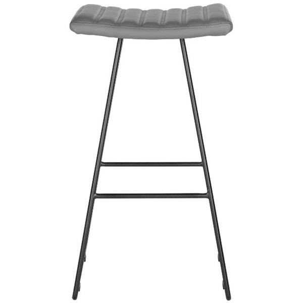 Safavieh Akito Barstool, Grey - 30 x 16 x 16.5 in. - FOX2010C-SET2