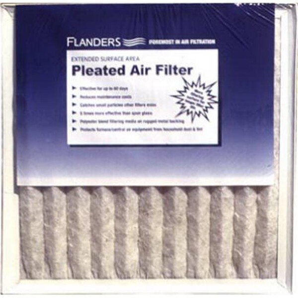 Aaf Flanders Flanders 81555.011420 14x20 . Basic Pleated Air Filter Kraft Frame With Wirebacked Media - Pack Of 12 - 600744