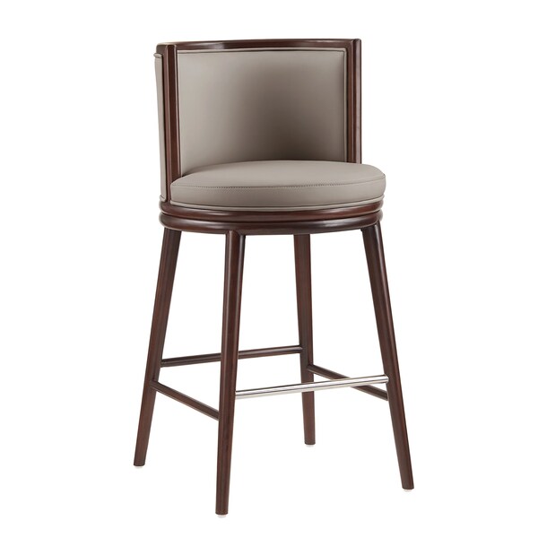 Manhattan Comfort Evalyn Barstool in Taupe - Set of 2 - 2-BS024-TP