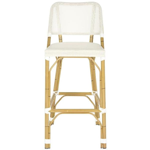 Safavieh Deltana Barstool- Beige - 41.3 x 20 x 17 in. - FOX5208C