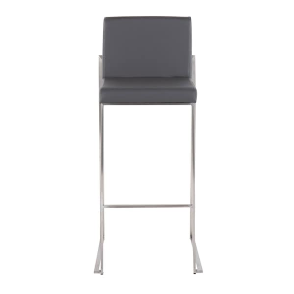 Lumisource Fuji High Back Barstool - Set of 2 PR - B30-FUJIHB SSGY2