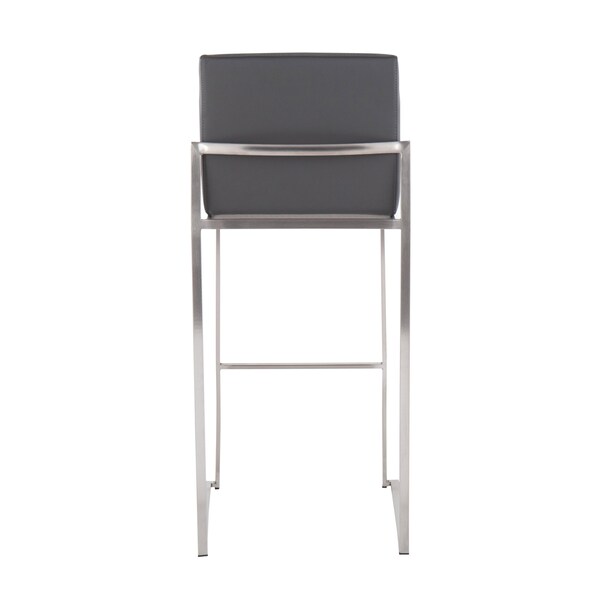 Lumisource Fuji High Back Barstool - Set of 2 PR - B30-FUJIHB SSGY2