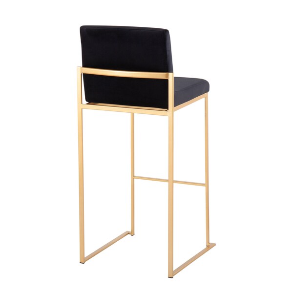 Lumisource Fuji High Back Barstool - Set of 2 PR - B30-FUJIHB AUVBK2