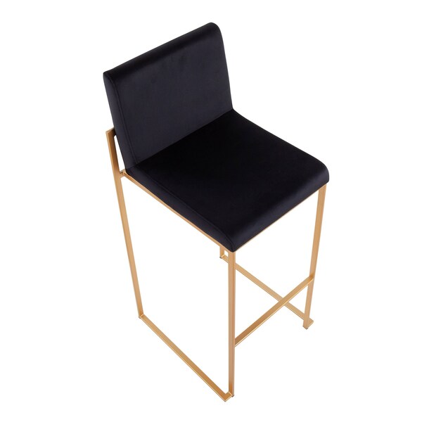Lumisource Fuji High Back Barstool - Set of 2 PR - B30-FUJIHB AUVBK2