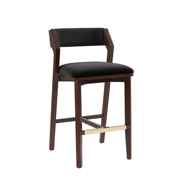 Manhattan Comfort Patricia Barstool in Black - Set of 2 - 2-BS026-BK