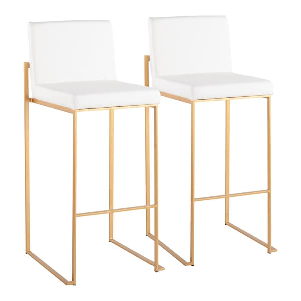 Lumisource Fuji High Back Barstool - Set of 2 PR - B30-FUJIHB AUW2