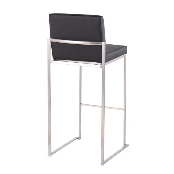 Lumisource Fuji High Back Barstool - Set of 2 PR - B30-FUJIHB SSBK2