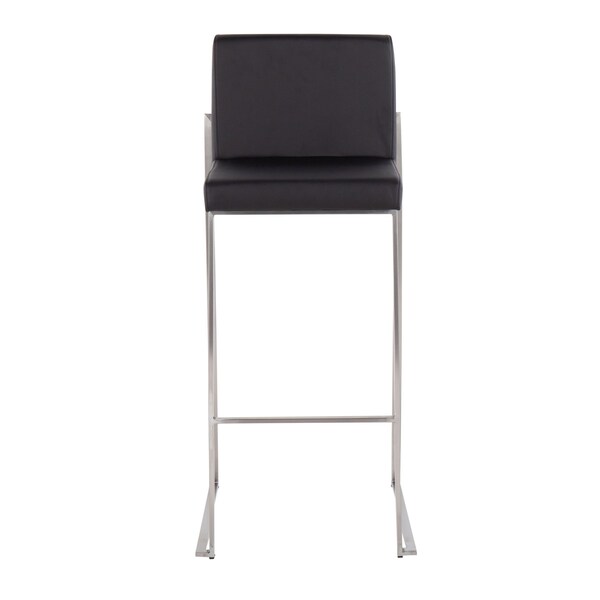 Lumisource Fuji High Back Barstool - Set of 2 PR - B30-FUJIHB SSBK2