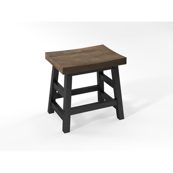 Kd Cama De Bebe 20 in. Pomona Wood Barstool with Metal Legs - KD3845423