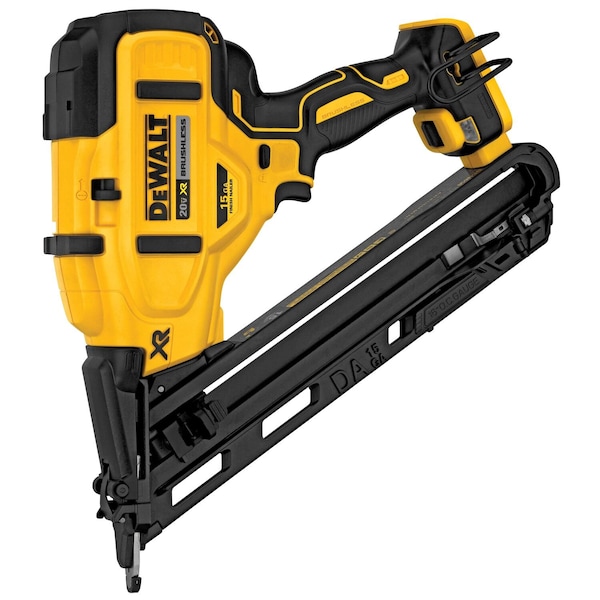 Dewalt 20V MAX* XR(R) 15 GA Cordless Angled Finish Nailer (Tool Only) - DCN650B