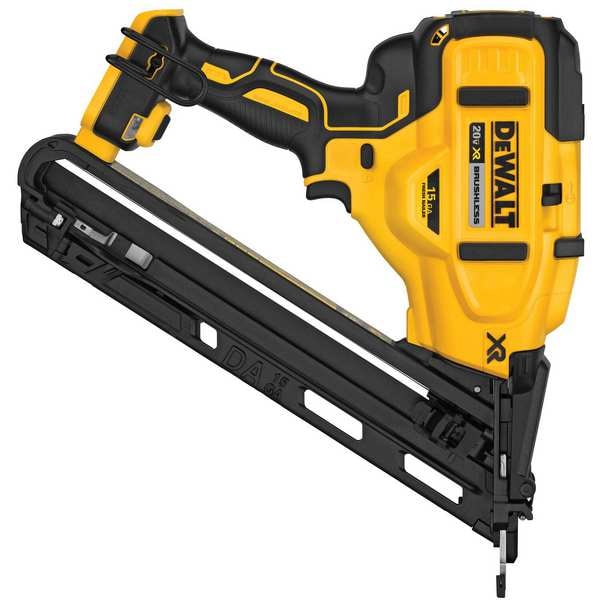 Dewalt 20V MAX* XR(R) 15 GA Cordless Angled Finish Nailer (Tool Only) - DCN650B