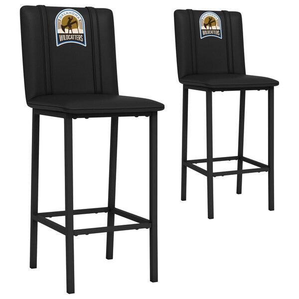 Dreamseat Bar Stool 500 with Oklahoma Wildcatters Primary Logo, 2PK - XZ500BSDBLK-PSPBR0050A