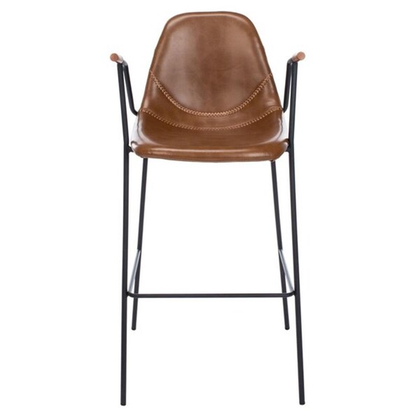 Safavieh Tanner Mid Century Barstool, Cognac - BST3001A