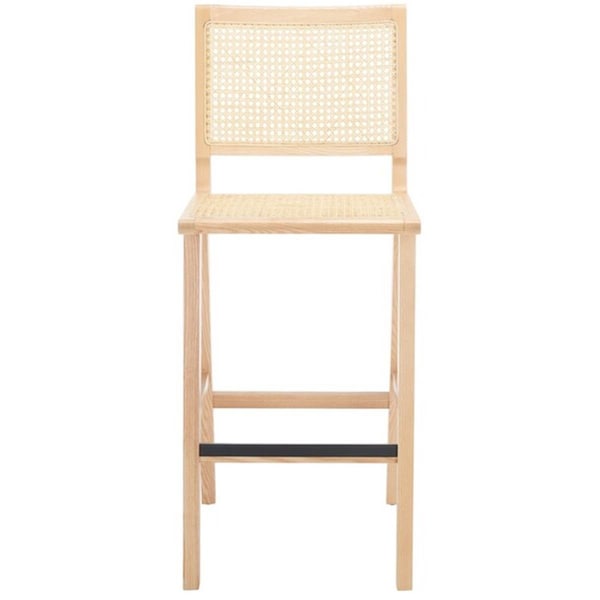 Safavieh Hattie French Cane Barstool, Natural - SFV4140B