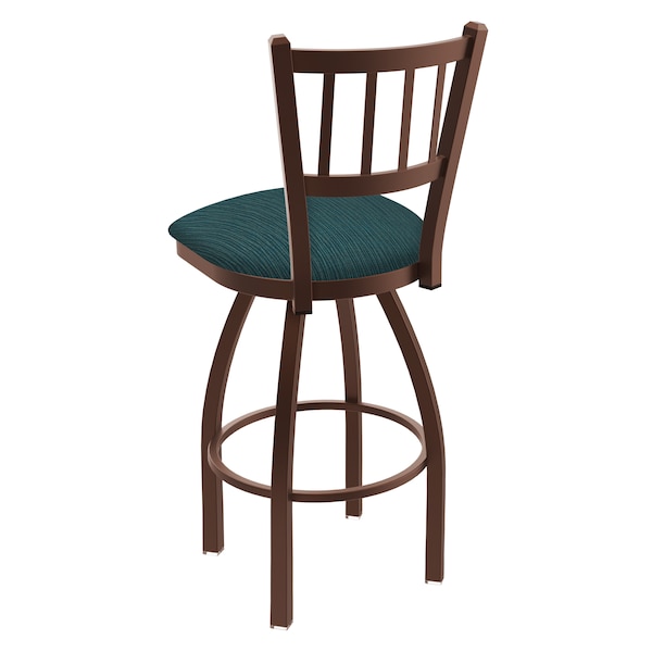 Holland Bar Stool Co 30" Swivel Bar Stool, Bronze Finish, Graph Tidal Seat - 81030BZ022