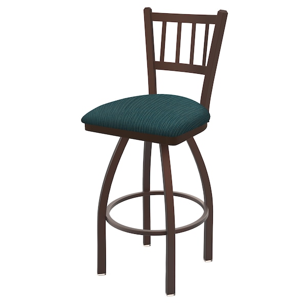 Holland Bar Stool Co 30" Swivel Bar Stool, Bronze Finish, Graph Tidal Seat - 81030BZ022