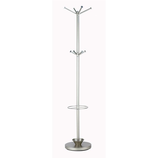 Adesso Adesso WK2048 Quatro Umbrella Stand/Coat Rack Champagne Steel 22 - WK2048